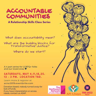 flyer for accountable communities relationship skills class