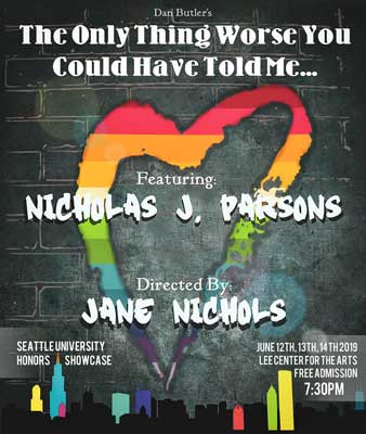 poster flyer featuring a rainbow heart