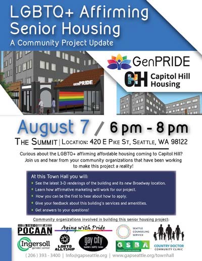 flyer for capitol hill housing event