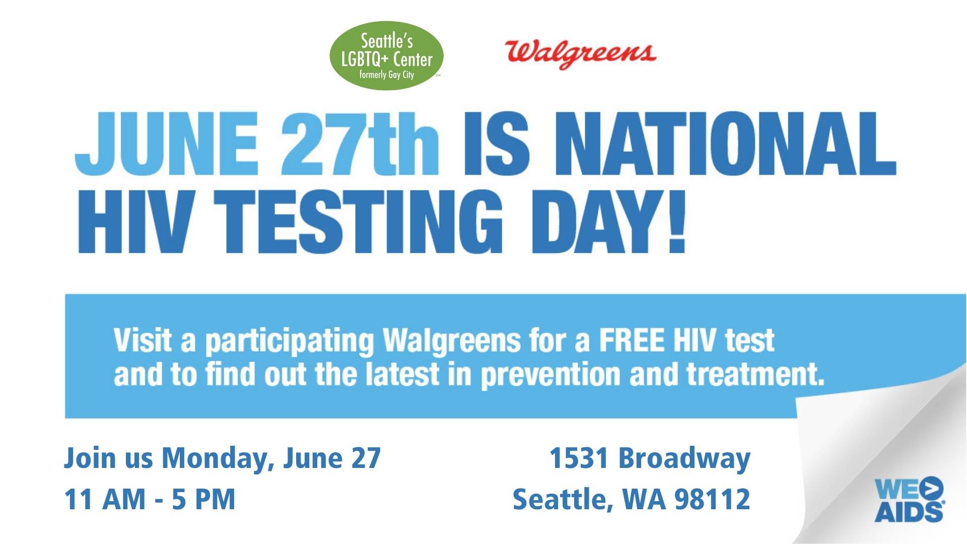 National HIV Testing Day promotional flyer