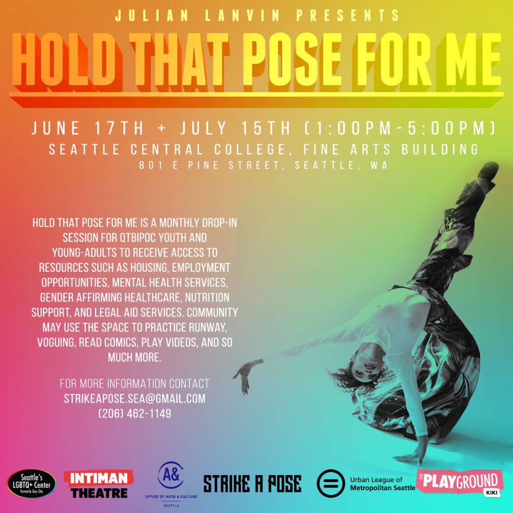 Hold That Pose For Me event flyer
