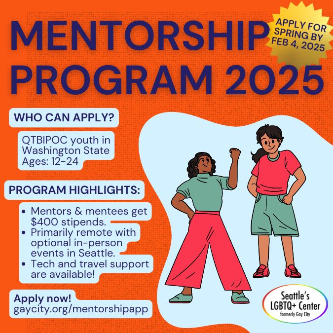 2025 Mentorship Program Spring Application Deadline Gay City